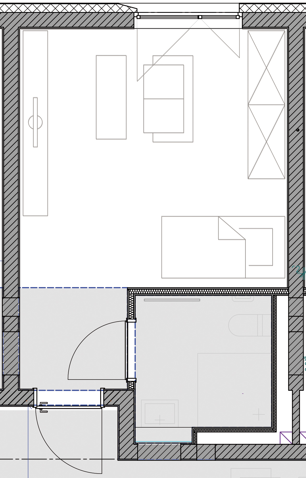 Beispielgrundriss eines WG-Apartments